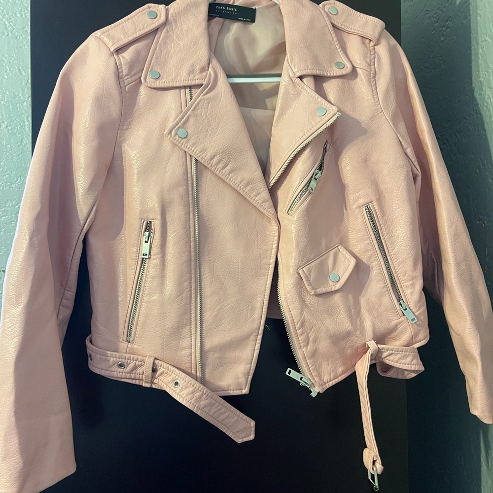 Zara Basic Leather Jacket (Never Been Worn) - image 3